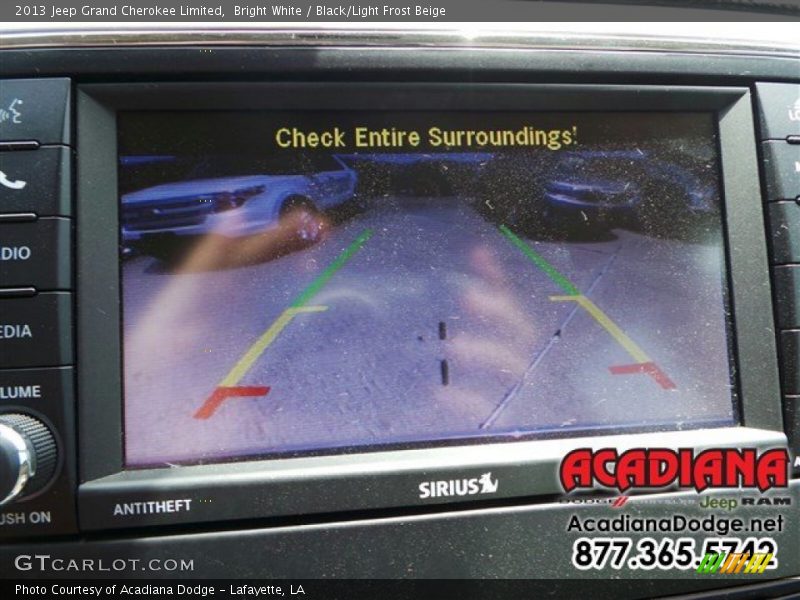Bright White / Black/Light Frost Beige 2013 Jeep Grand Cherokee Limited