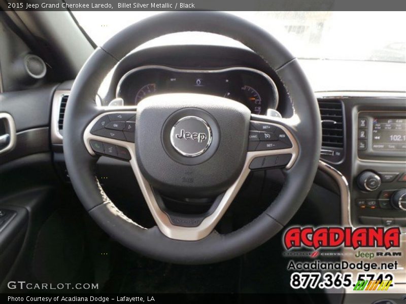 Billet Silver Metallic / Black 2015 Jeep Grand Cherokee Laredo