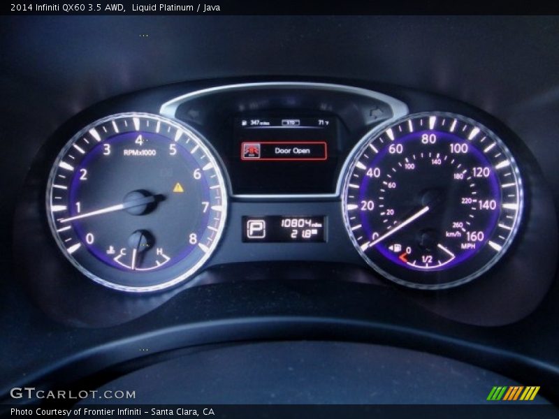 Liquid Platinum / Java 2014 Infiniti QX60 3.5 AWD