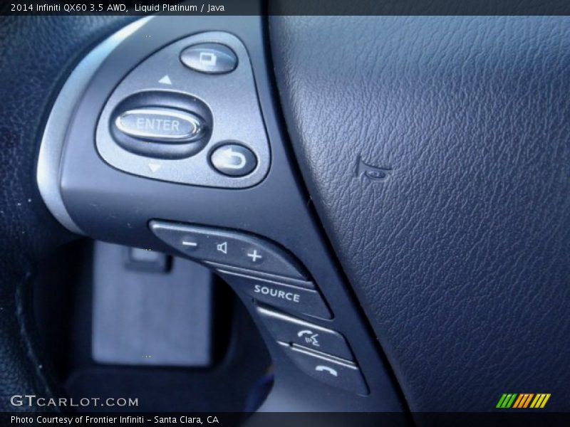 Liquid Platinum / Java 2014 Infiniti QX60 3.5 AWD