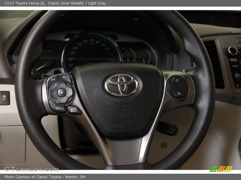 Classic Silver Metallic / Light Gray 2013 Toyota Venza LE