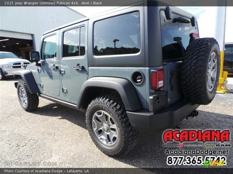 Anvil / Black 2015 Jeep Wrangler Unlimited Rubicon 4x4