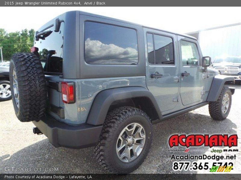 Anvil / Black 2015 Jeep Wrangler Unlimited Rubicon 4x4