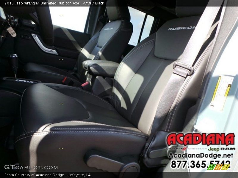 Anvil / Black 2015 Jeep Wrangler Unlimited Rubicon 4x4