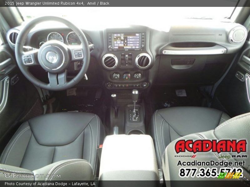 Anvil / Black 2015 Jeep Wrangler Unlimited Rubicon 4x4