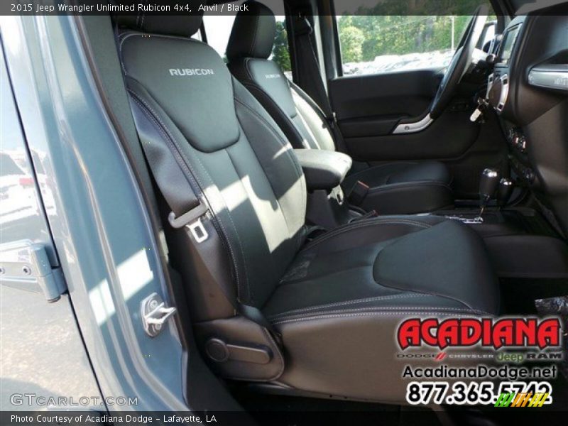Anvil / Black 2015 Jeep Wrangler Unlimited Rubicon 4x4
