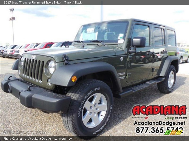 Tank / Black 2015 Jeep Wrangler Unlimited Sport S 4x4