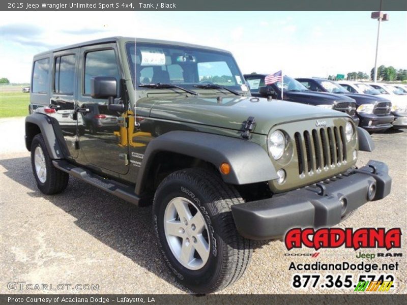 Tank / Black 2015 Jeep Wrangler Unlimited Sport S 4x4