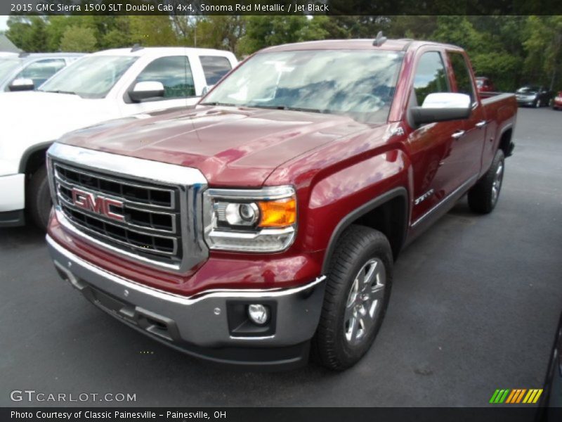 Front 3/4 View of 2015 Sierra 1500 SLT Double Cab 4x4