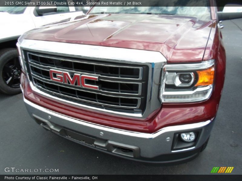 Sonoma Red Metallic / Jet Black 2015 GMC Sierra 1500 SLT Double Cab 4x4