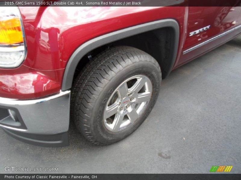 Sonoma Red Metallic / Jet Black 2015 GMC Sierra 1500 SLT Double Cab 4x4