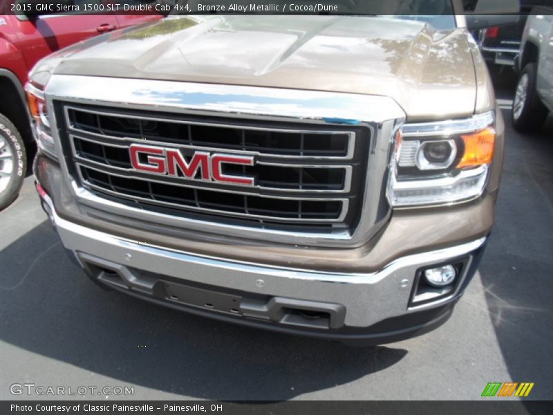 Bronze Alloy Metallic / Cocoa/Dune 2015 GMC Sierra 1500 SLT Double Cab 4x4