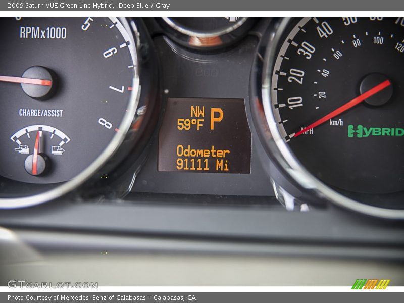Deep Blue / Gray 2009 Saturn VUE Green Line Hybrid