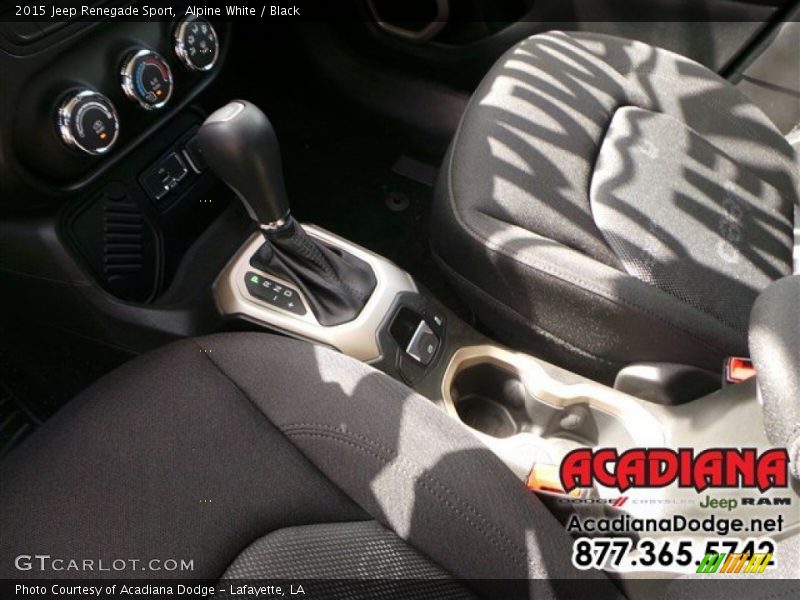 Alpine White / Black 2015 Jeep Renegade Sport