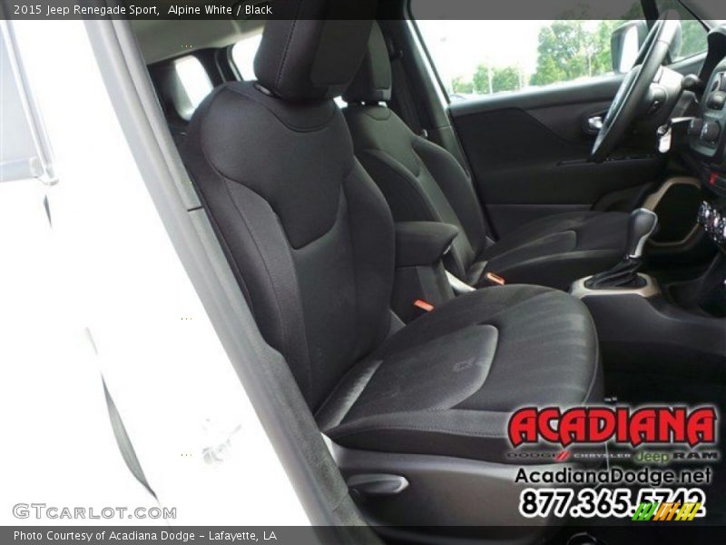 Alpine White / Black 2015 Jeep Renegade Sport