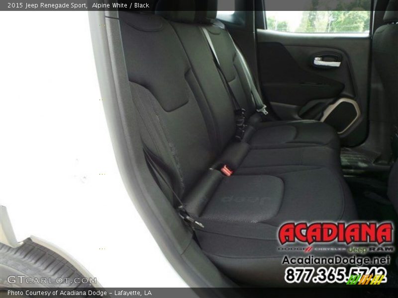 Alpine White / Black 2015 Jeep Renegade Sport