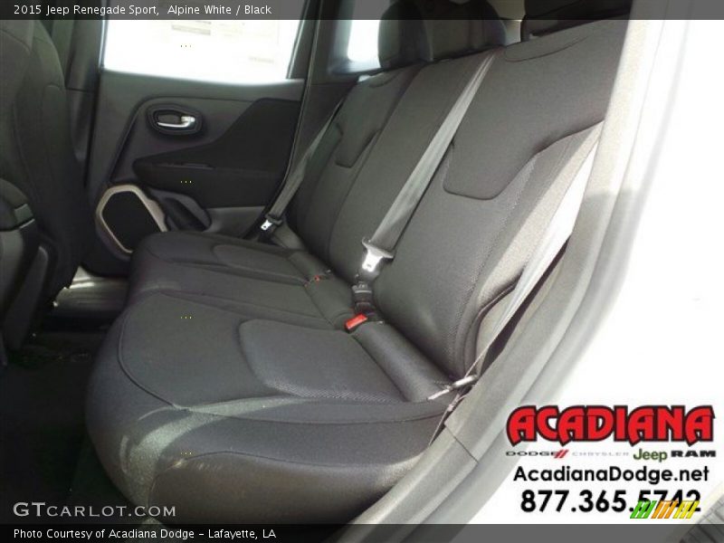 Alpine White / Black 2015 Jeep Renegade Sport