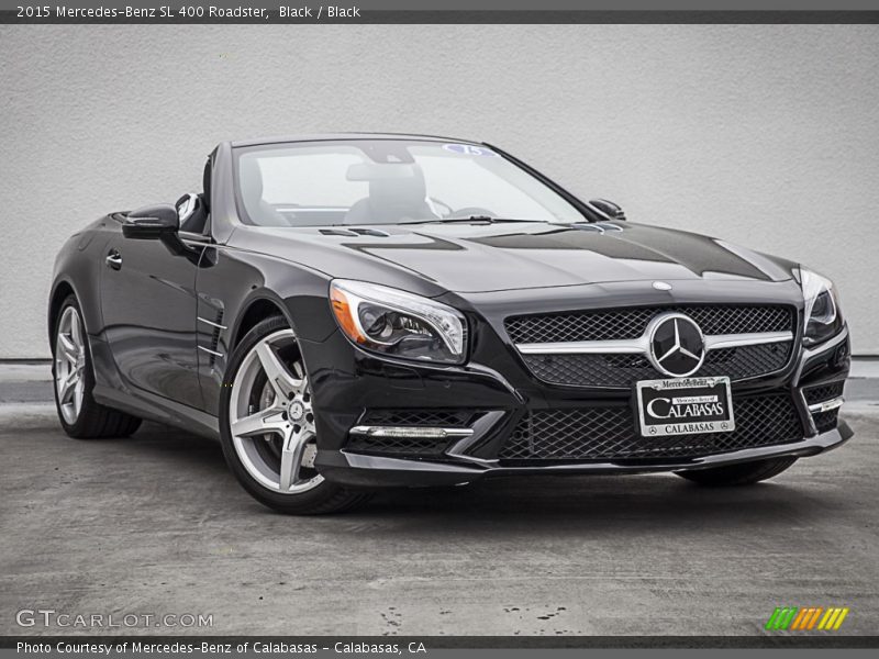 Black / Black 2015 Mercedes-Benz SL 400 Roadster