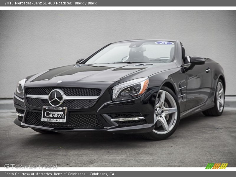 Black / Black 2015 Mercedes-Benz SL 400 Roadster