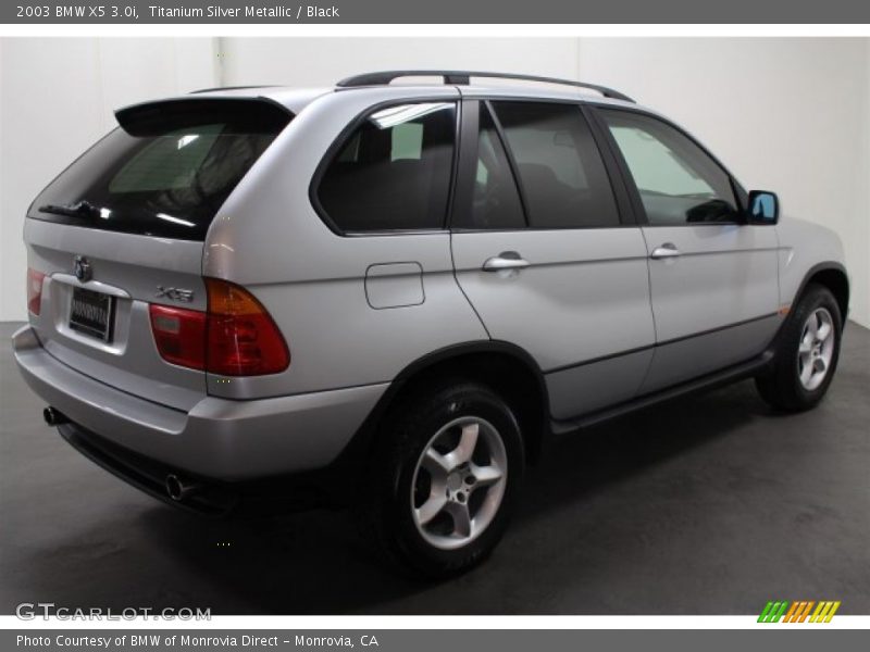Titanium Silver Metallic / Black 2003 BMW X5 3.0i