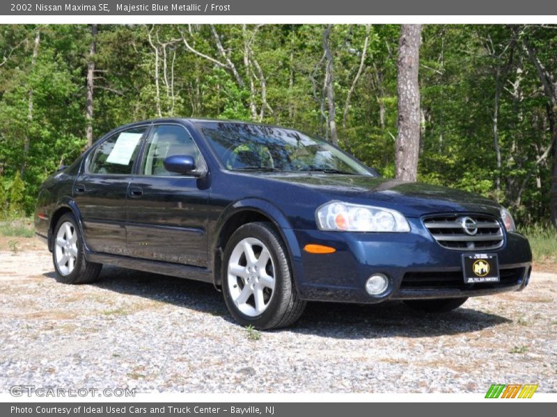 Majestic Blue Metallic / Frost 2002 Nissan Maxima SE