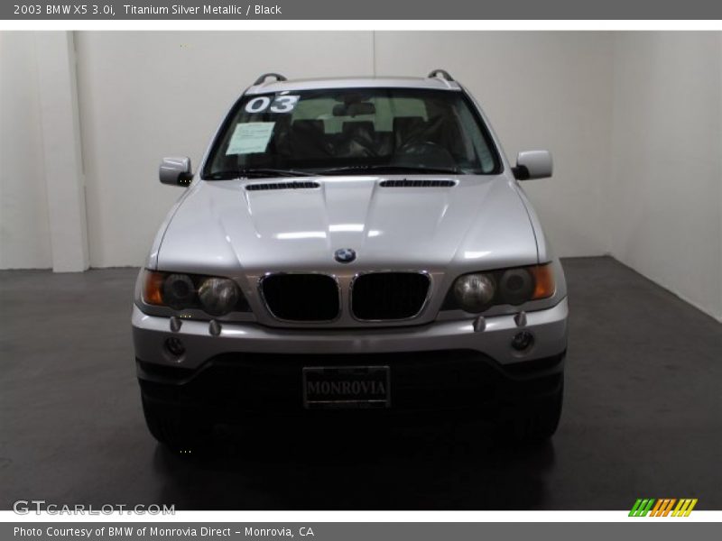 Titanium Silver Metallic / Black 2003 BMW X5 3.0i