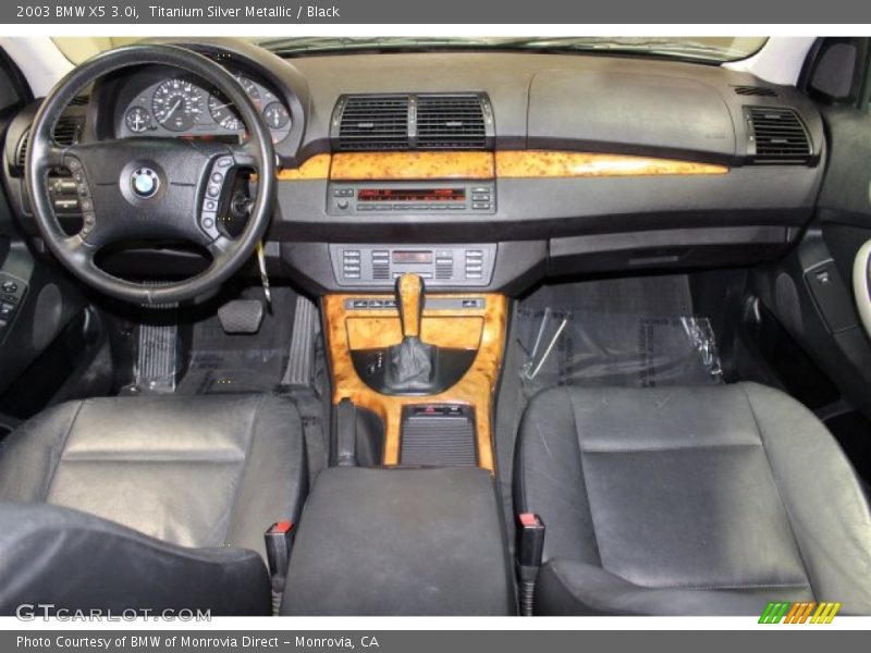 Titanium Silver Metallic / Black 2003 BMW X5 3.0i