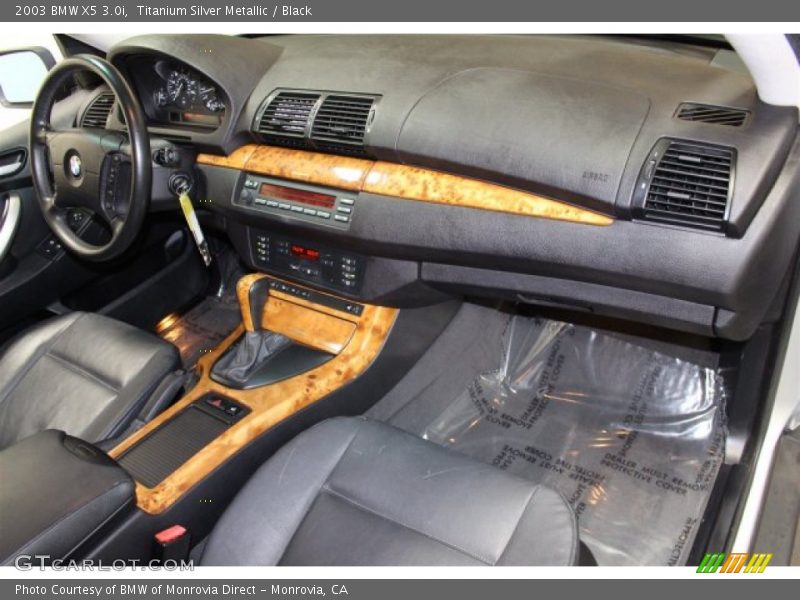 Titanium Silver Metallic / Black 2003 BMW X5 3.0i