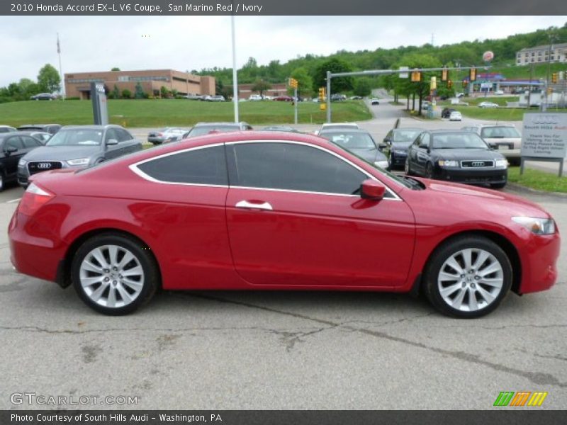 San Marino Red / Ivory 2010 Honda Accord EX-L V6 Coupe