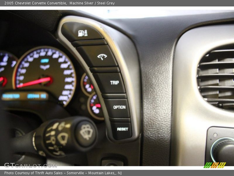 Controls of 2005 Corvette Convertible