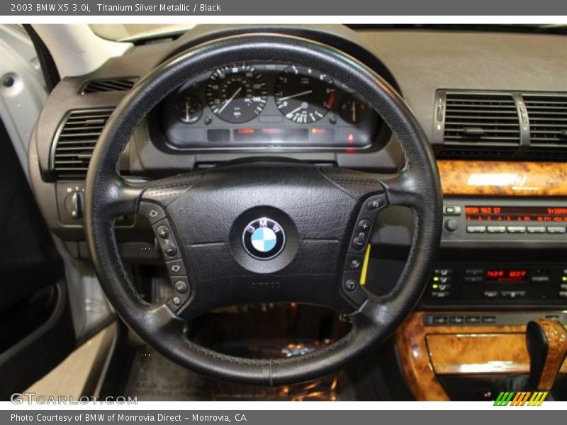 Titanium Silver Metallic / Black 2003 BMW X5 3.0i