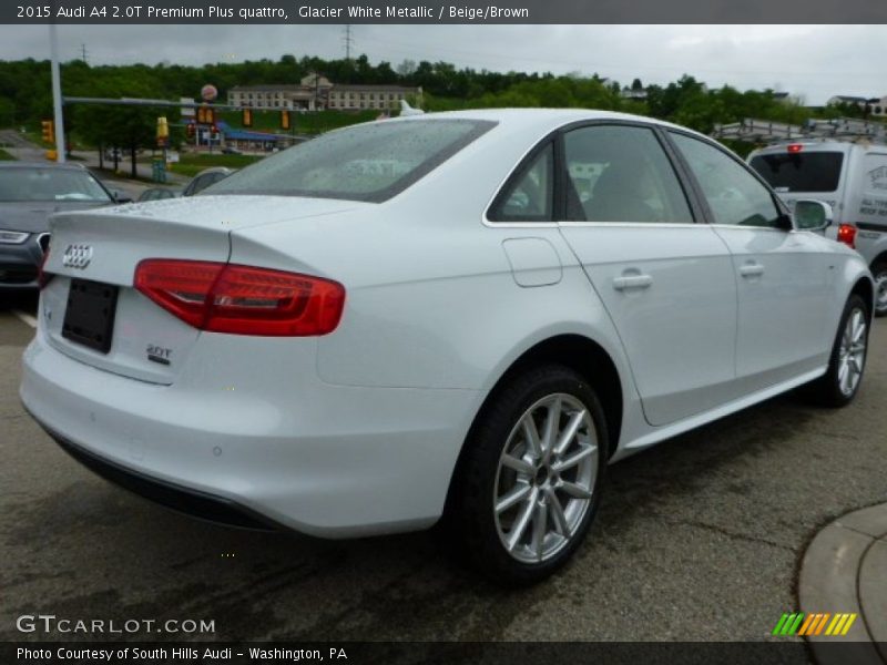 Glacier White Metallic / Beige/Brown 2015 Audi A4 2.0T Premium Plus quattro