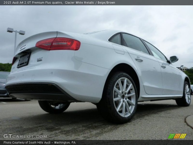 Glacier White Metallic / Beige/Brown 2015 Audi A4 2.0T Premium Plus quattro