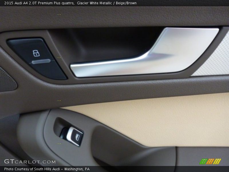 Glacier White Metallic / Beige/Brown 2015 Audi A4 2.0T Premium Plus quattro