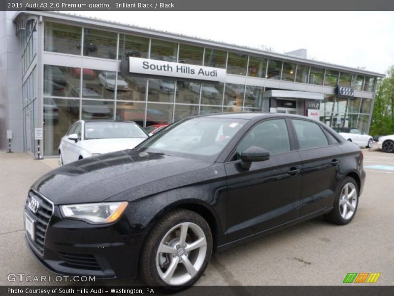 Brilliant Black / Black 2015 Audi A3 2.0 Premium quattro
