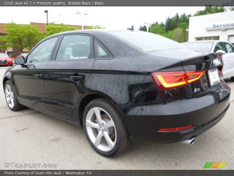 Brilliant Black / Black 2015 Audi A3 2.0 Premium quattro