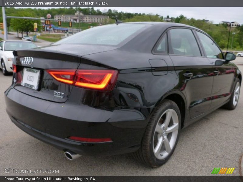 Brilliant Black / Black 2015 Audi A3 2.0 Premium quattro