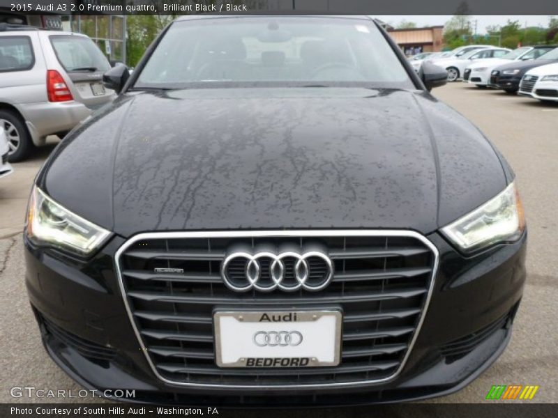 Brilliant Black / Black 2015 Audi A3 2.0 Premium quattro