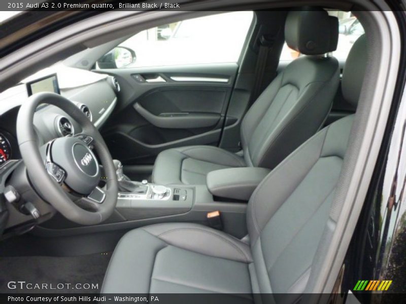 Brilliant Black / Black 2015 Audi A3 2.0 Premium quattro