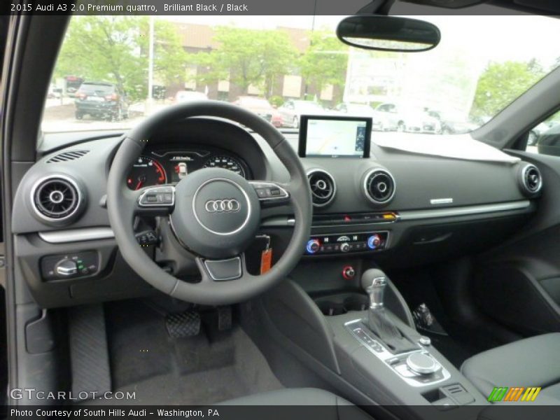 Brilliant Black / Black 2015 Audi A3 2.0 Premium quattro