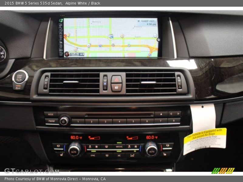 Alpine White / Black 2015 BMW 5 Series 535d Sedan