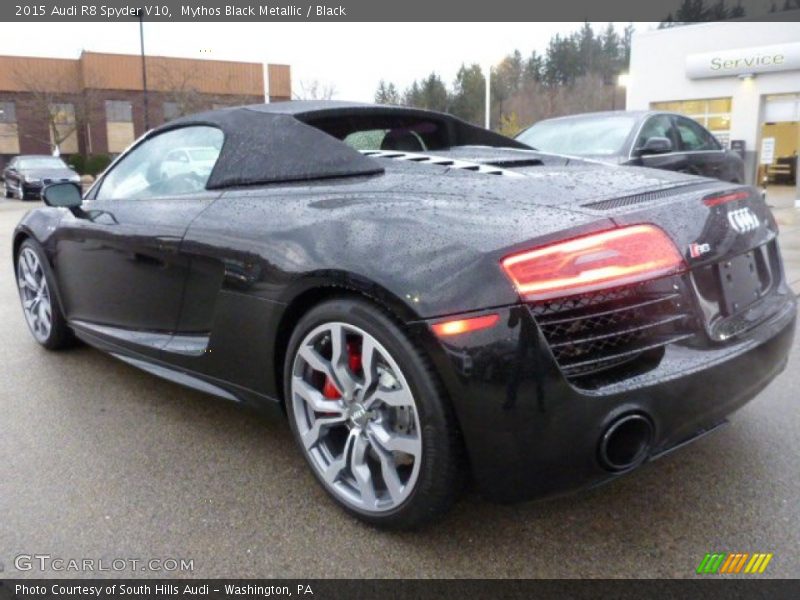  2015 R8 Spyder V10 Mythos Black Metallic