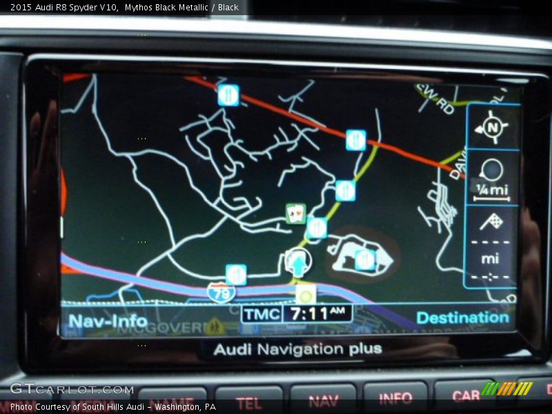 Navigation of 2015 R8 Spyder V10