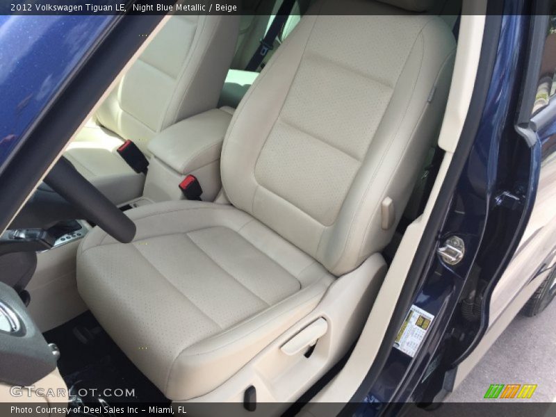 Night Blue Metallic / Beige 2012 Volkswagen Tiguan LE