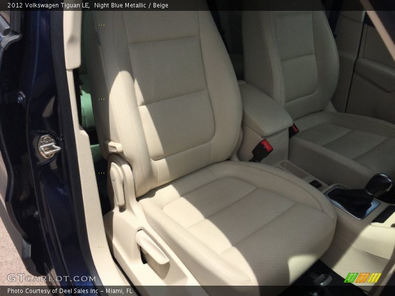 Night Blue Metallic / Beige 2012 Volkswagen Tiguan LE