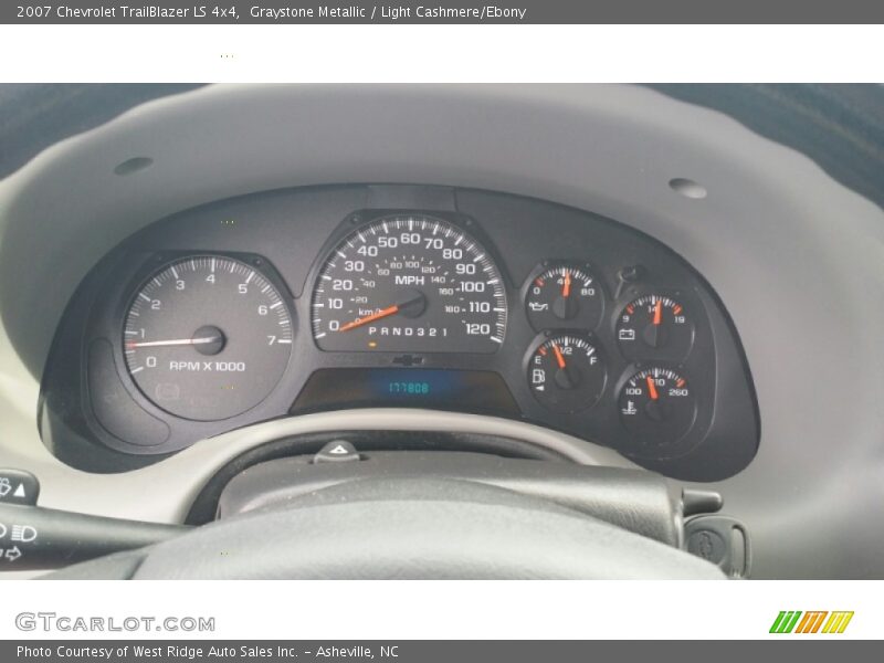 Graystone Metallic / Light Cashmere/Ebony 2007 Chevrolet TrailBlazer LS 4x4