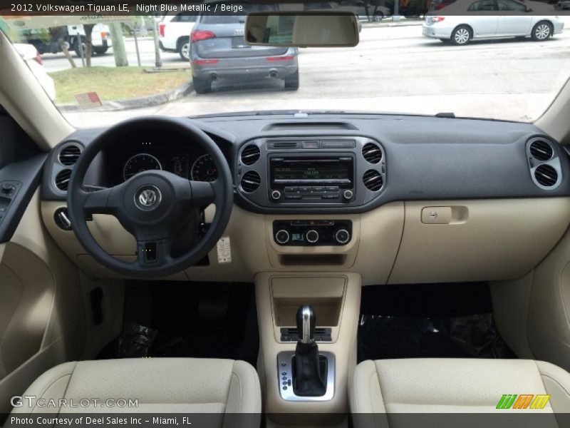 Night Blue Metallic / Beige 2012 Volkswagen Tiguan LE