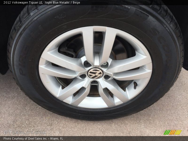 Night Blue Metallic / Beige 2012 Volkswagen Tiguan LE