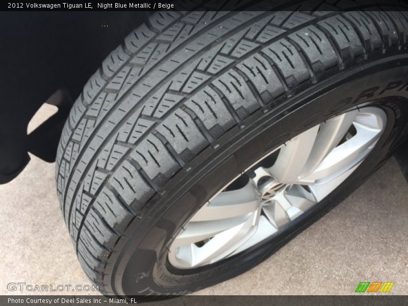 Night Blue Metallic / Beige 2012 Volkswagen Tiguan LE