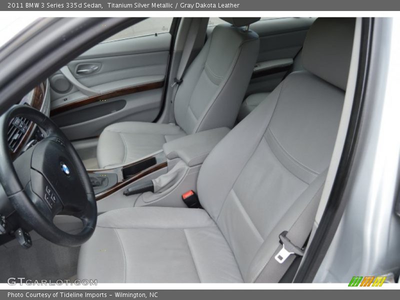 Titanium Silver Metallic / Gray Dakota Leather 2011 BMW 3 Series 335d Sedan